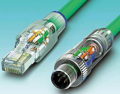圖3 按入電纜芯、剪斷，且蓋好防護(hù)蓋：無論是RJ45還是M12連接器，它們都能夠?qū)崿F(xiàn)快速且可靠的安裝
