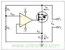圖1：MOSFET的電阻變化，功能上像是一只可變電阻
