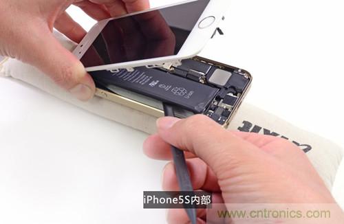 土豪金iPhone 5S拆解：內(nèi)部結構升級，維修難度增加