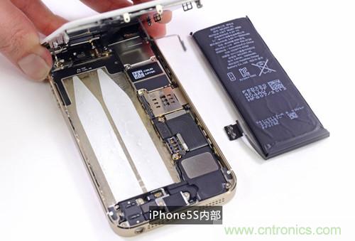 土豪金iPhone 5S拆解：內(nèi)部結構升級，維修難度增加