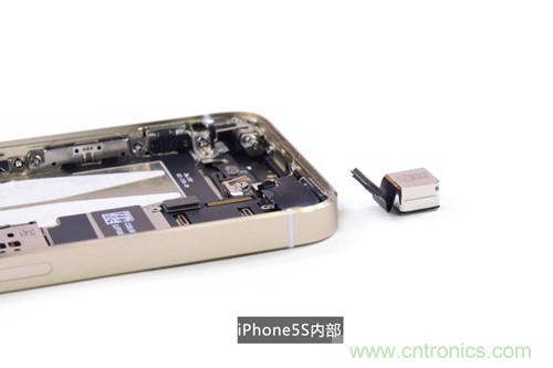 土豪金iPhone 5S拆解：內(nèi)部結構升級，維修難度增加