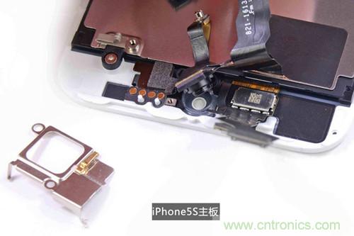 土豪金iPhone 5S拆解：內(nèi)部結構升級，維修難度增加