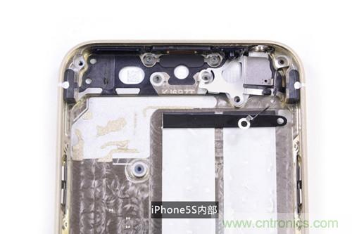 土豪金iPhone 5S拆解：內(nèi)部結構升級，維修難度增加