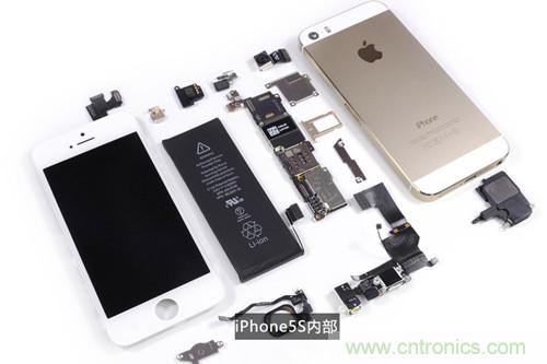 土豪金iPhone 5S拆解：內(nèi)部結構升級，維修難度增加