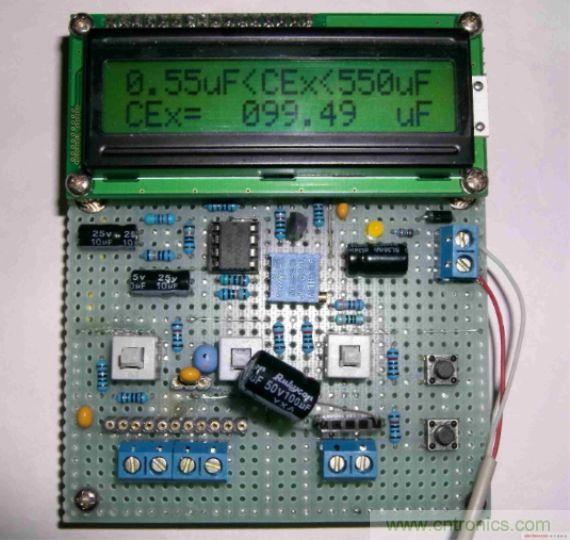 DIY集電容、電感和頻率為一體的測量儀器