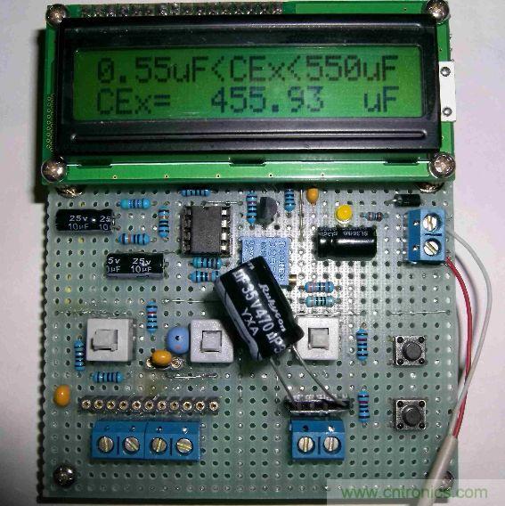 DIY集電容、電感和頻率為一體的測量儀器