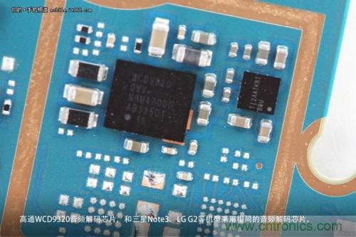 WCD9320音頻解碼芯片，和Note 3以及G2上采用的一模一樣
