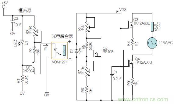 圖1：基于有源器件的線性區(qū)域進行功率控制。