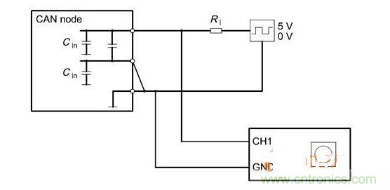  Cdiff測(cè)試原理（CANnode輸出線(xiàn)從上往下為CANH、CANL、GND）