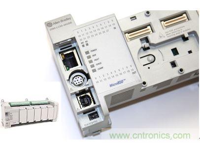 圖1：Allen-Bradley Micro850可編程邏輯控制器(PLC)的價(jià)格約為500美元，是高度堅(jiān)固、可配置、隔離性和易用性方面的標(biāo)桿，盡管有PC/嵌入式計(jì)算設(shè)備的競(jìng)爭(zhēng)，仍在工廠自動(dòng)化領(lǐng)域中保持著強(qiáng)勢(shì)地位。