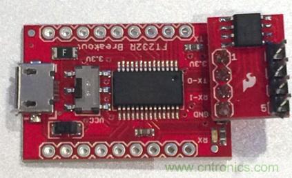  圖4：裝配好的隔離型USB-to-UART轉(zhuǎn)換器。