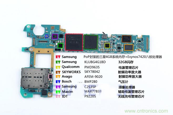 Galaxy Note5拆解，與S系列差距日漸模糊