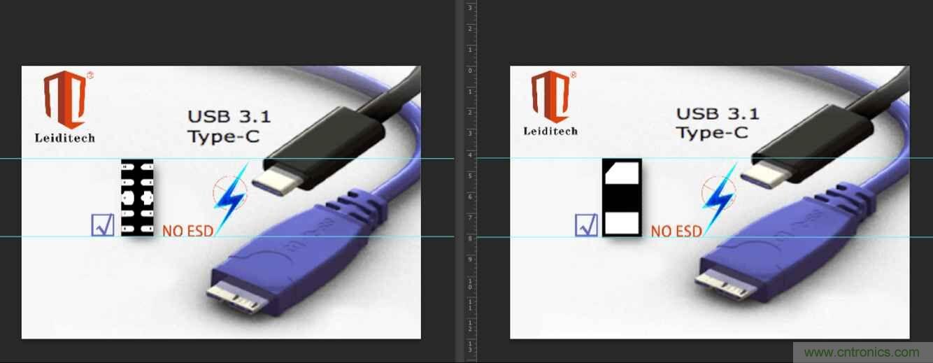 Leiditech推出超低電容ESD，用來保護USB Type-C
