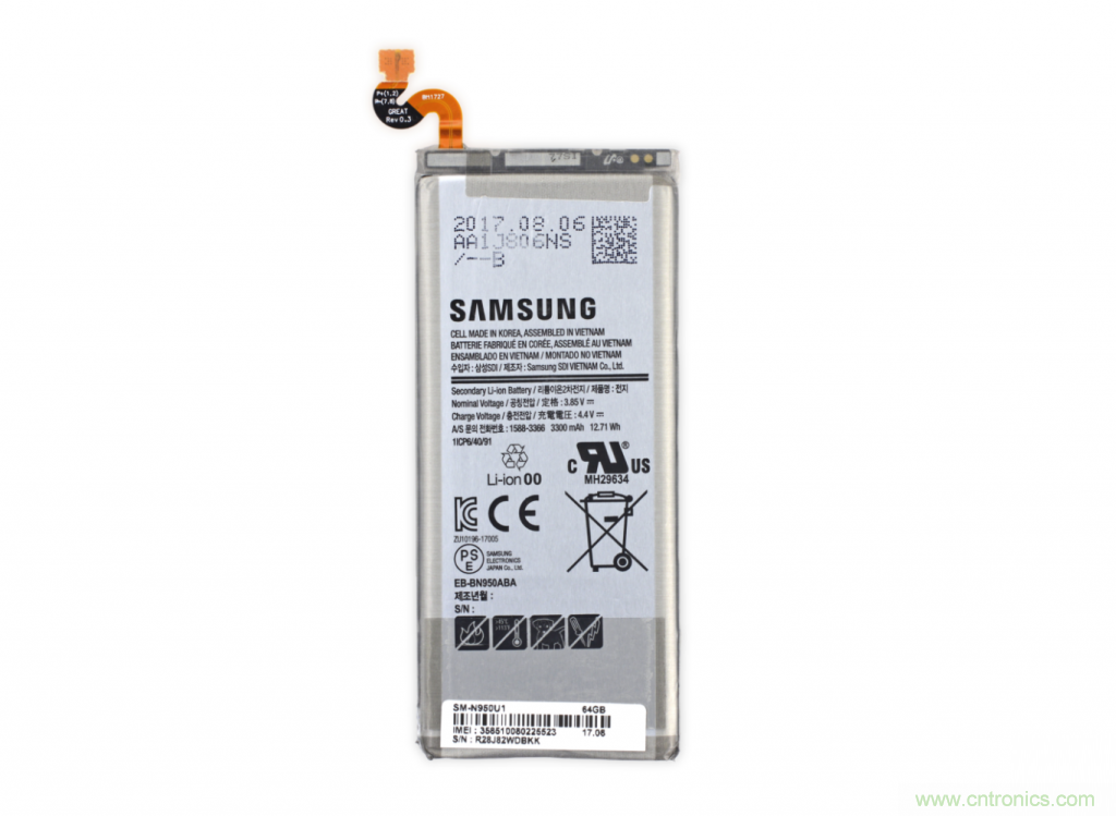三星Note 8拆解，模塊化+分離式設(shè)計成趨勢？