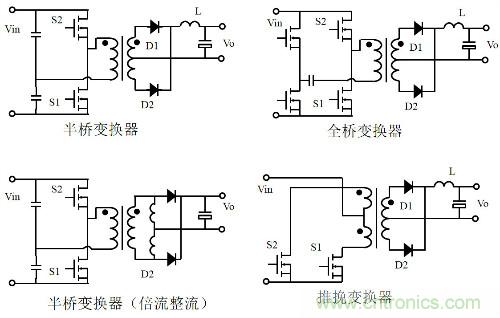 開關電源“各種拓撲結構”的對比與分析！