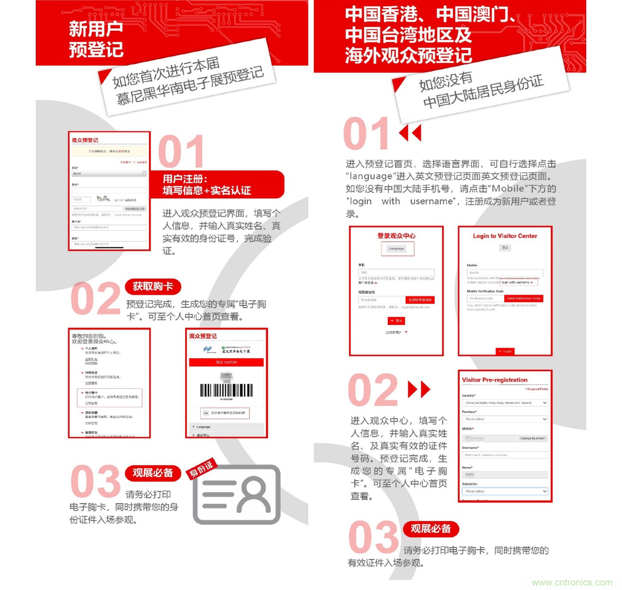 2020慕尼黑華南電子展觀眾預登記通道開啟！