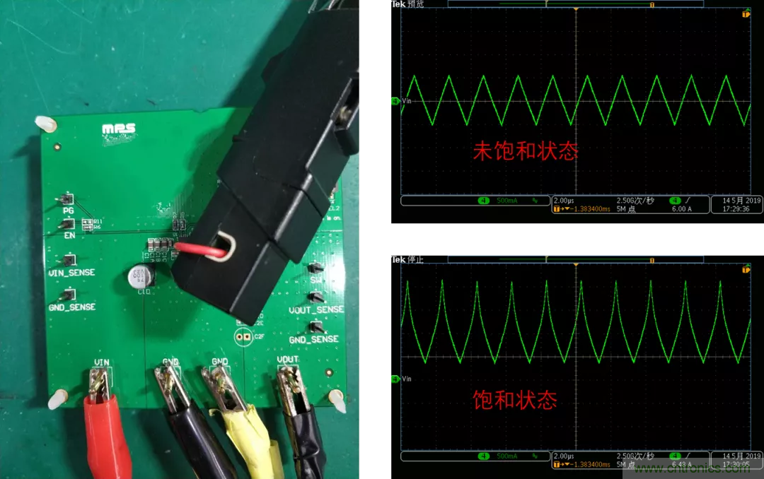 如何判斷電感飽和？