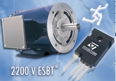 意法半導體用于三相電源的低功耗ESBT開關(guān)STC03DE220HV