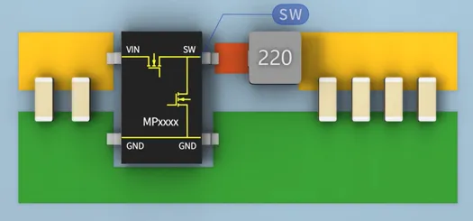 SW與電感之間的鋪銅面積越大越好嗎？