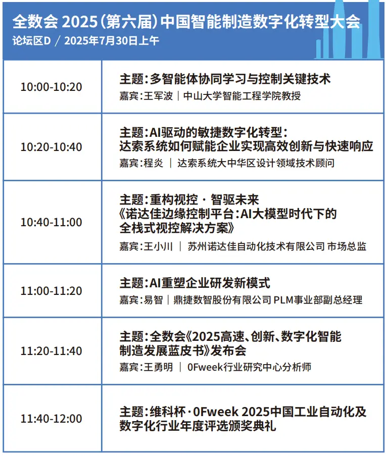 2025深圳智能工業(yè)展倒計時：華為、大族、富士康等名企齊聚（附超全參觀攻略）