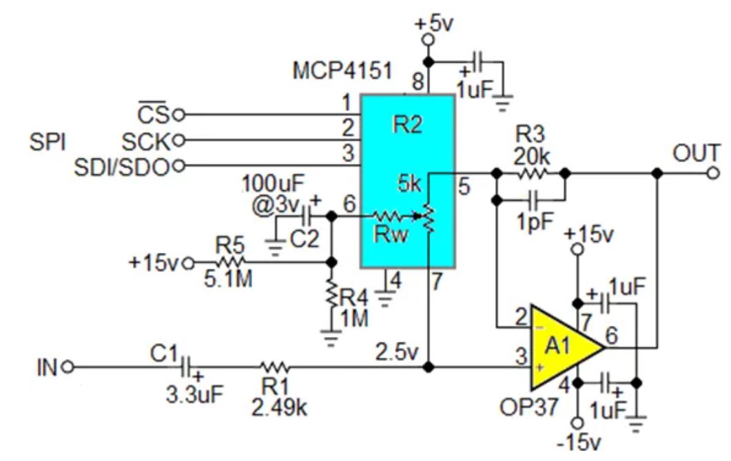 數(shù)字電位器能否代替電路中的機(jī)械電位器？