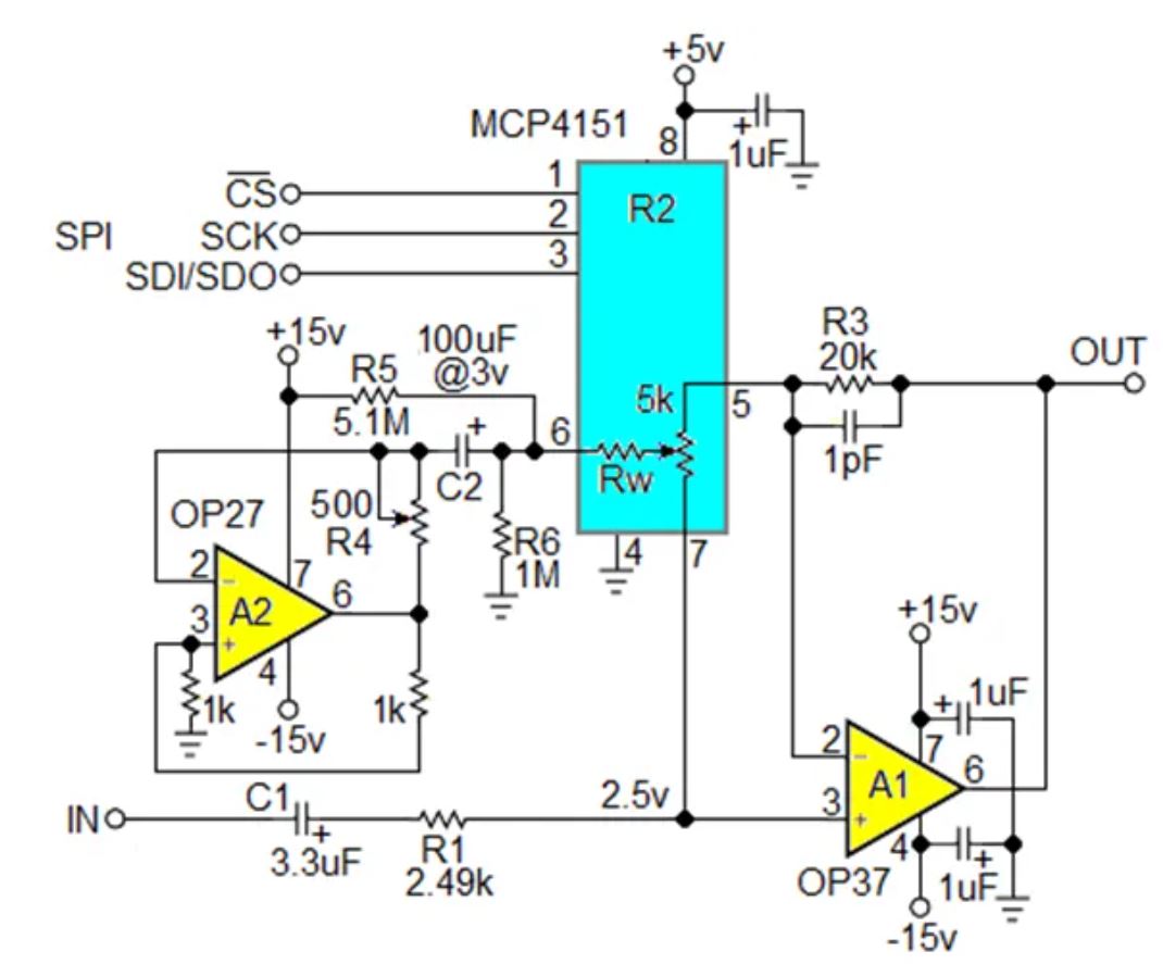 數(shù)字電位器能否代替電路中的機(jī)械電位器？