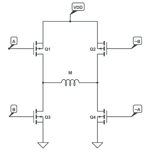 使用互補PWM、擊穿和死區(qū)時間的 H 橋直流電機控制