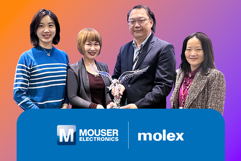 七連冠！貿(mào)澤電子蟬聯(lián)Molex亞太區(qū)年度電子目錄代理商大獎